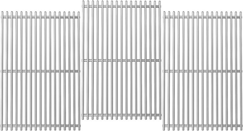 LOCVCDA 18.7" Cooking Grates for Weber Genesis GS4 Genesis II E-410, E-415, E-435, Genesis II LX E-440 Series Gas Grills, Heavy Duty Stainless Steel Grill Grates for Weber 66089 66097 - Image 1
